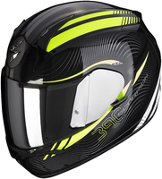 Scorpion Exo 390 Sting Helmet,  black-yellow,  Size M,  black-yellow,  Size M