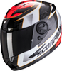 Scorpion EXO 490 Tour Helmet,  black-white-red,  Size XL,  black-white-red,  Size XL