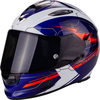 Scorpion Exo 510 Air Cross Helmet,  white-red-blue,  Size L,  white-red-blue,  Size L
