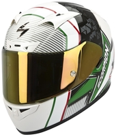 Scorpion Exo 710 Air Crystal Helmet,  white-red-green,  Size S,  white-red-green,  Size S