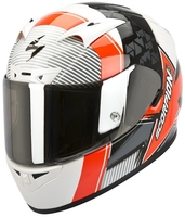 Scorpion Exo 710 Air Crystal Helmet,  white-red,  Size L,  white-red,  Size L