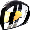 Scorpion Exo 710 Air GT Helmet,  black-white-gold,  Size 2XL,  black-white-gold,  Size 2XL