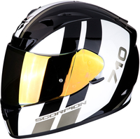 Scorpion Exo 710 Air GT Helmet,  black-white-gold,  Size 2XL,  black-white-gold,  Size 2XL