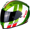 Scorpion Exo 710 Air GT Helmet,  white-green,  Size XS,  white-green,  Size XS