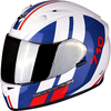 Scorpion Exo 710 Air GT Helmet,  white-red-blue,  Size S,  white-red-blue,  Size S
