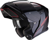 Scorpion EXO 920 Flux Helmet,  black-red,  Size XS 54 55,  black-red,  Size XS 54 55
