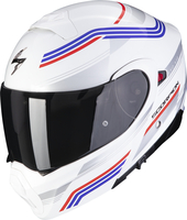 Scorpion EXO 930 Multi Helmet,  white-red-blue,  Size M,  white-red-blue,  Size M