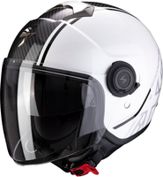 Scorpion Exo City Avenue Jet Helmet,  black-white,  Size 2XL,  black-white,  Size 2XL