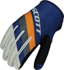 Scott 350 Track Regular Motocross Gloves,  blue-orange,  Size L,  blue-orange,  Size L