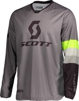 Scott 350 Track Regular Motocross Jersey,  grey-yellow,  Size S,  grey-yellow,  Size S
