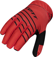 Scott 450 Angled Motocross Gloves,  black-red,  Size M,  black-red,  Size M