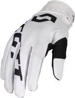 Scott 450 Fury Motocross Gloves,  black-white,  Size S,  black-white,  Size S