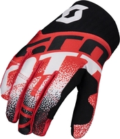 Scott 450 Noise Motocross Gloves,  black-red,  Size L,  black-red,  Size L