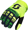 Scott 450 Noise Motocross Gloves,  green-yellow,  Size M,  green-yellow,  Size M