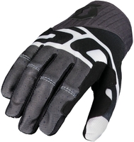 Scott 450 Track Motocross Gloves,  black-white,  Size M,  black-white,  Size M