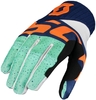 Scott 450 Track Motocross Gloves,  red-turquoise-blue,  Size L,  red-turquoise-blue,  Size L