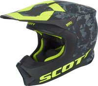 Scott 550 Camo ECE Motocross Helmet,  black-yellow,  Size M,  black-yellow,  Size M