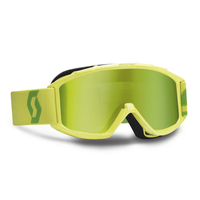 SCOTT 89Si Pro Chrome Works Kids MX Goggles Green,  yellow,  yellow,  Size One Size
