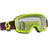Scott Buzz MX Pro Kids Motocross Goggles Clear,  purple-yellow,  purple-yellow