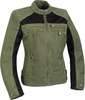 Segura Vanda Ladies Motorcycle Textile Jacket,  green-brown,  Size XL for Women,  green-brown,  Size XL for Women
