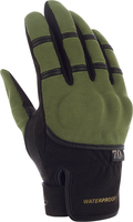 Segura Zeek Evo waterproof Ladies Motorcycle Gloves,  black-green-brown-beige,  Size 2XL for Women