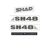 SHAD GREY TITA.S.48 "SHAD" STICKERS,  grey