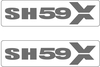 SHAD SET STICKERS SH59X