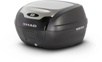 Shad SH40 Alu Look Topcase,  black-silver,  black-silver