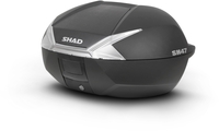 Shad SH47 White Reflector Topcase,  black,  black