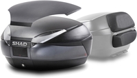 SHAD SH48 DARK GREY+ CARBON COVER + BACKREST,  grey
