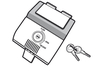 SHAD *SH48 LOCK SYSTEM GREY TITANIUM,  grey