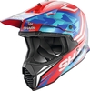 Shark Varial Replica Tixier Mat Motocross Helmet,  white-red-blue,  Size XL,  white-red-blue,  Size XL