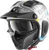 Shark X-Drak Freestyle Cup Jet Helmet,  white,  Size S,  white,  Size S