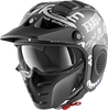 Shark X-Drak Freestyle Cup Mat Jet Helmet,  black-white,  Size S,  black-white,  Size S