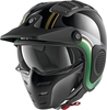 Shark X-Drak Hister Jet Helmet,  black-green,  Size XS,  black-green,  Size XS