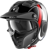 Shark X-Drak Terrence Jet Helmet,  black-white-red,  Size S,  black-white-red,  Size S