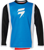 Shift Whit3 Label Race 2 Kids Motocross Jersey,  black-white-blue,  Size XL,  black-white-blue,  Size XL