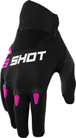 Shot Devo Kids Motocross Gloves,  black-pink,  Size 10/11,  black-pink,  Size 10/11