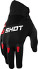 Shot Devo Motocross Gloves,  black-red,  Size M L,  black-red,  Size M L