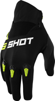 Shot Devo Motocross Gloves,  black-yellow,  Size L,  black-yellow,  Size L