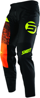 Shot Devo Roll Kids Motocross Pants,  black-orange,  Size 8/9,  black-orange,  Size 8/9