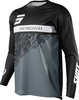 Shot Devo Roll Motocross Jersey,  black-white,  Size M,  black-white,  Size M