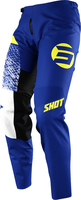 Shot Devo Roll Motocross Pants,  blue-yellow,  Size 40,  blue-yellow,  Size 40
