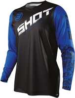 Shot Devo Slam Motocross Jersey,  blue,  Size 2XL,  blue,  Size 2XL
