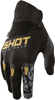 Shot Devo Storm Kids Motocross Gloves,  black-gold,  Size XL,  black-gold,  Size XL