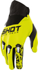 Shot Devo Storm Kids Motocross Gloves,  black-yellow,  Size M L,  black-yellow,  Size M L