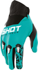 Shot Devo Storm Motocross Gloves,  black-turquoise,  Size 3XL,  black-turquoise,  Size 3XL