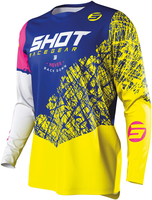 Shot Devo Storm Motocross Jersey,  blue,  Size 2XL,  blue,  Size 2XL