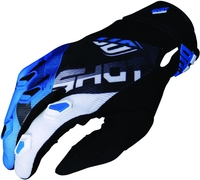Shot Devo Ultimate Motocross Gloves,  black-blue,  Size 3XL,  black-blue,  Size 3XL