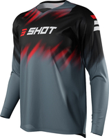 Shot Devo Versus Motocross Jersey,  black-grey-red,  Size 2XL,  black-grey-red,  Size 2XL